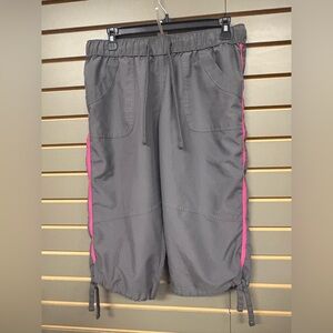 Tek Gear Gray Pants with Pink Trim